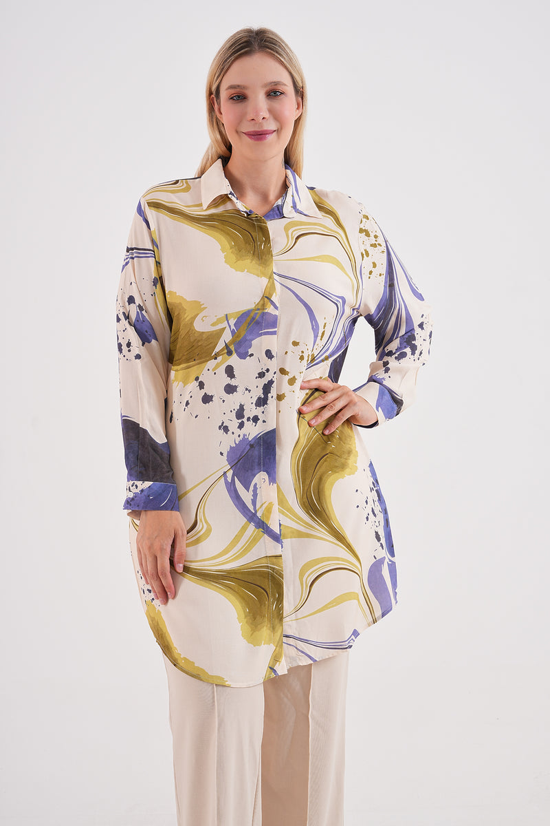 PL 202A Plus Size Tunic Lilac