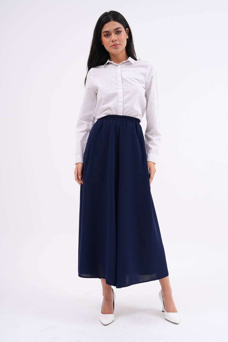 MRW Skirt Pants Navy Blue