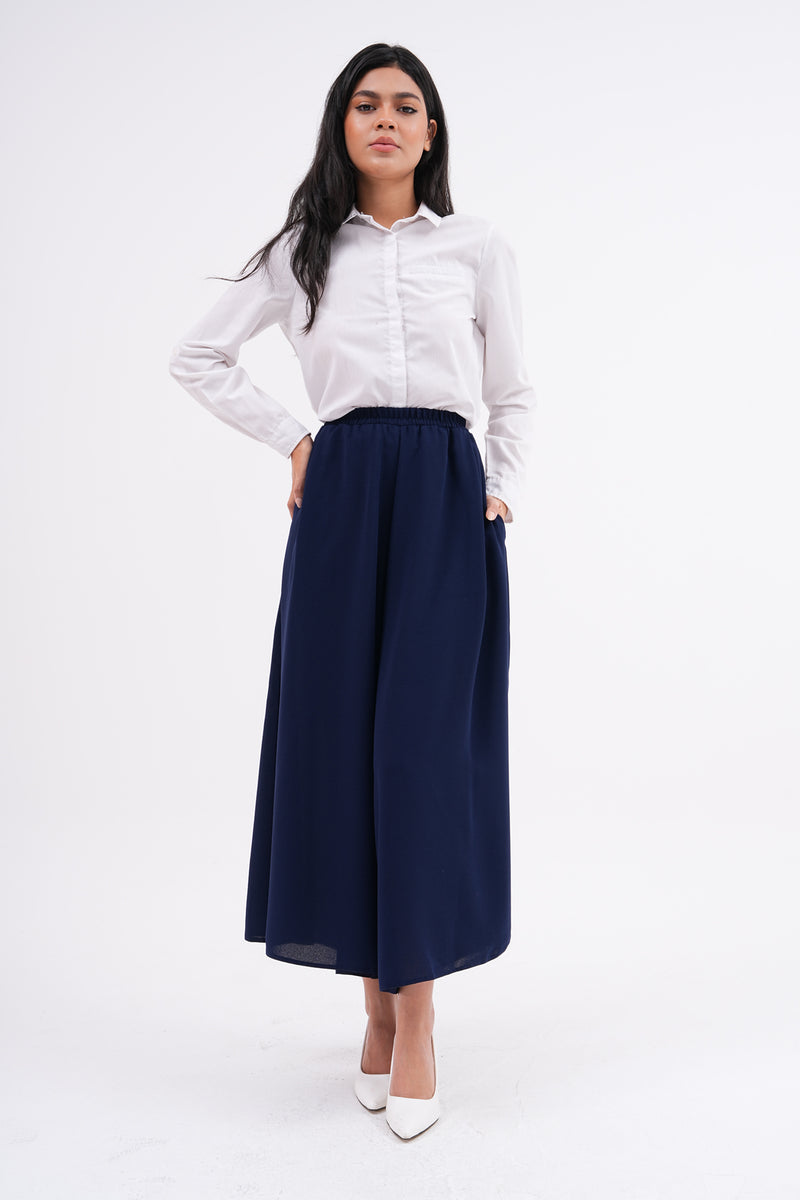 MRW Skirt Pants Navy Blue