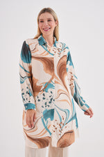 PL 202A Plus Size Tunic Indigo