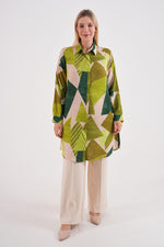 PL 202A Plus Size Tunic Dark Green