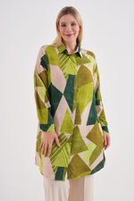 PL 202A Plus Size Tunic Dark Green