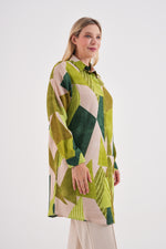 PL 202A Plus Size Tunic Dark Green