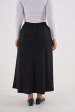 F&G Zip Dtld Skirt Black