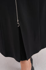 F&G Zip Dtld Skirt Black