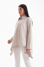 P&F Short Pop Tunic Stone
