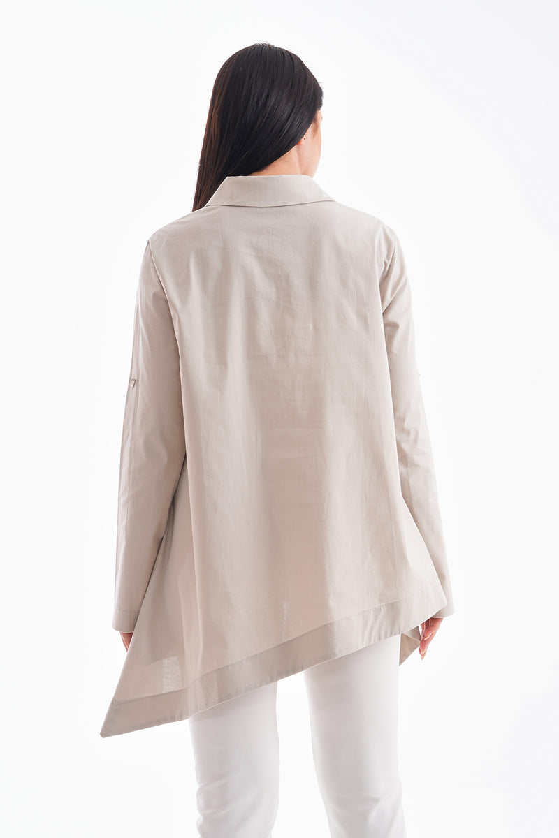 P&F Short Pop Tunic Stone