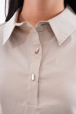 P&F Short Pop Tunic Stone
