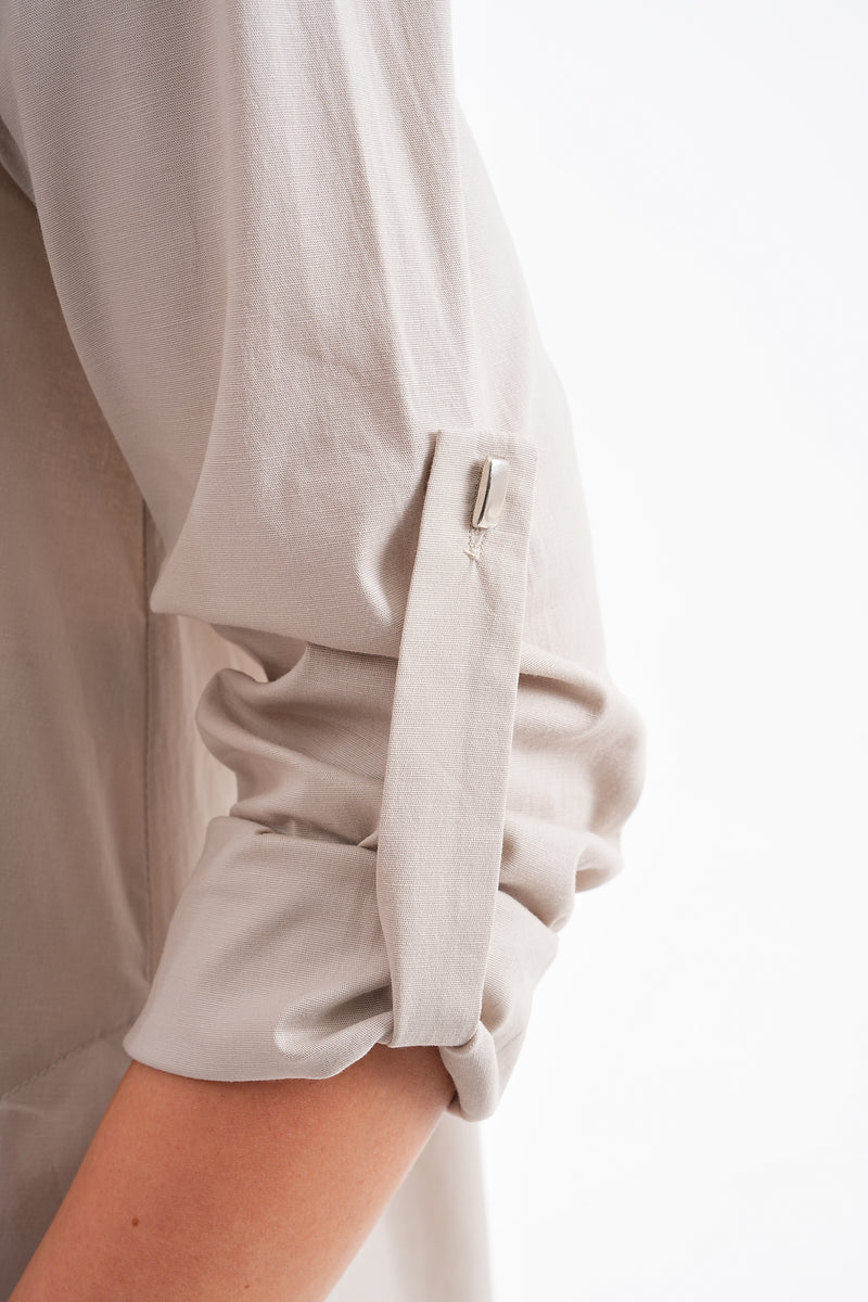 P&F Short Pop Tunic Stone