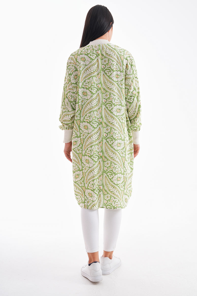 PL 110 Viscose Tunic Light Green