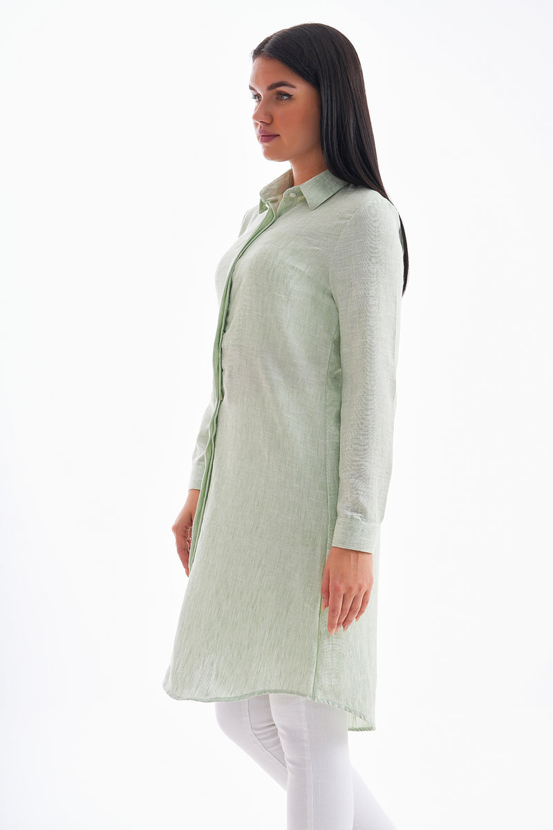 PL 301A Viscose Tunic Water Green