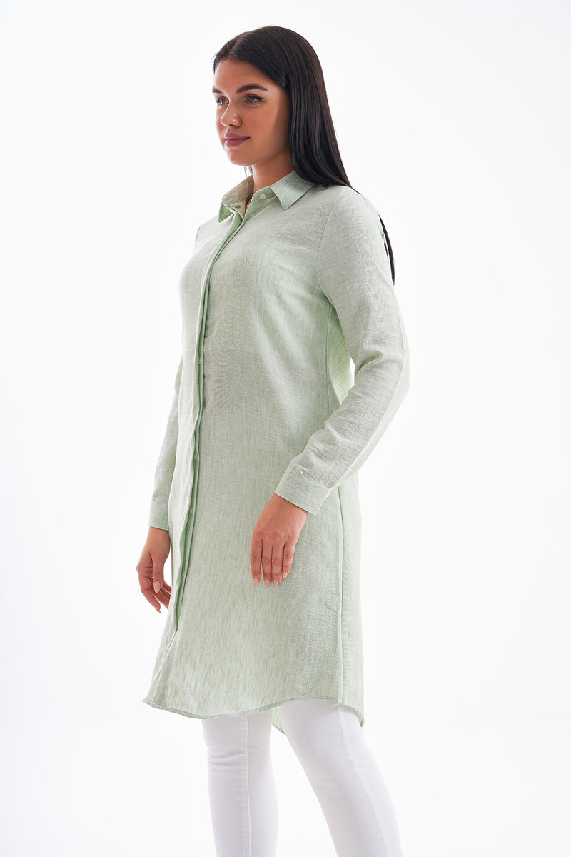 PL 301A Viscose Tunic Water Green