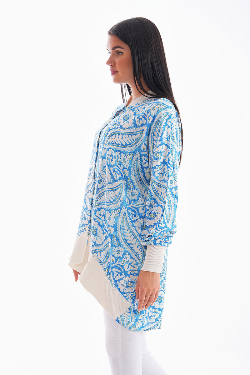 PL 107A Tunic Light Blue