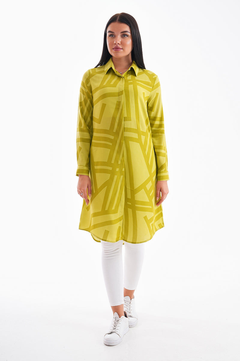 PL 201A Cotton Tunic Olive
