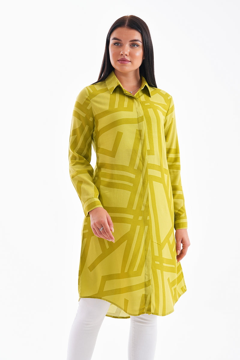 PL 201A Cotton Tunic Olive