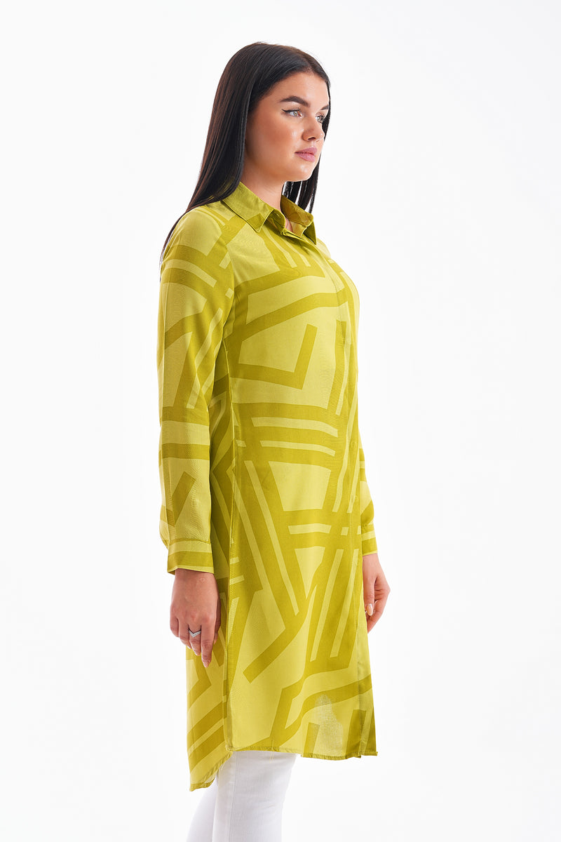 PL 201A Cotton Tunic Olive