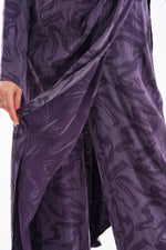 A&W Qupra Silk Printed Jumpsuit Purple