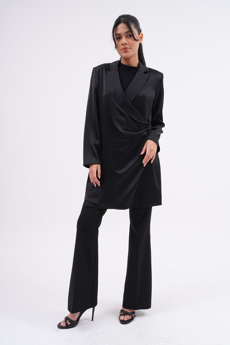 A&W Elegant Sateen Jacket Black