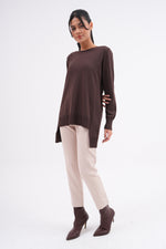 F&O Mercerized Short Tunic Brown