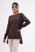 F&O Mercerized Short Tunic Brown