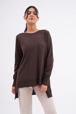 F&O Mercerized Short Tunic Brown