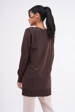 F&O Mercerized Short Tunic Brown