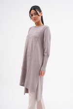 F&O Zigzag Mercerized Tunic Earth Color