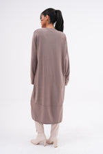 F&O Button Dtld Mercerized Cardigan Milky Coffe