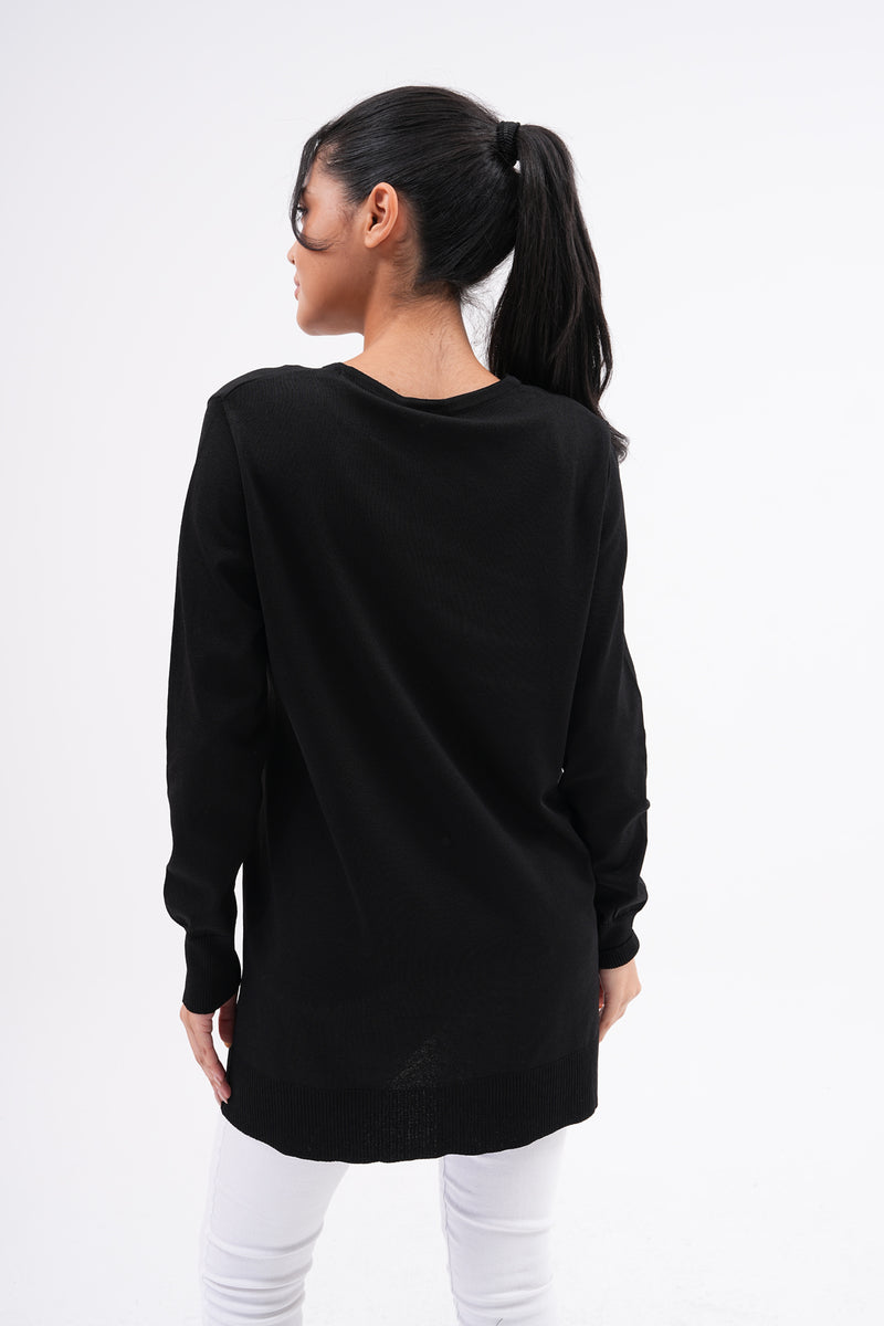 F&O Basic Mercerized Tunic Black