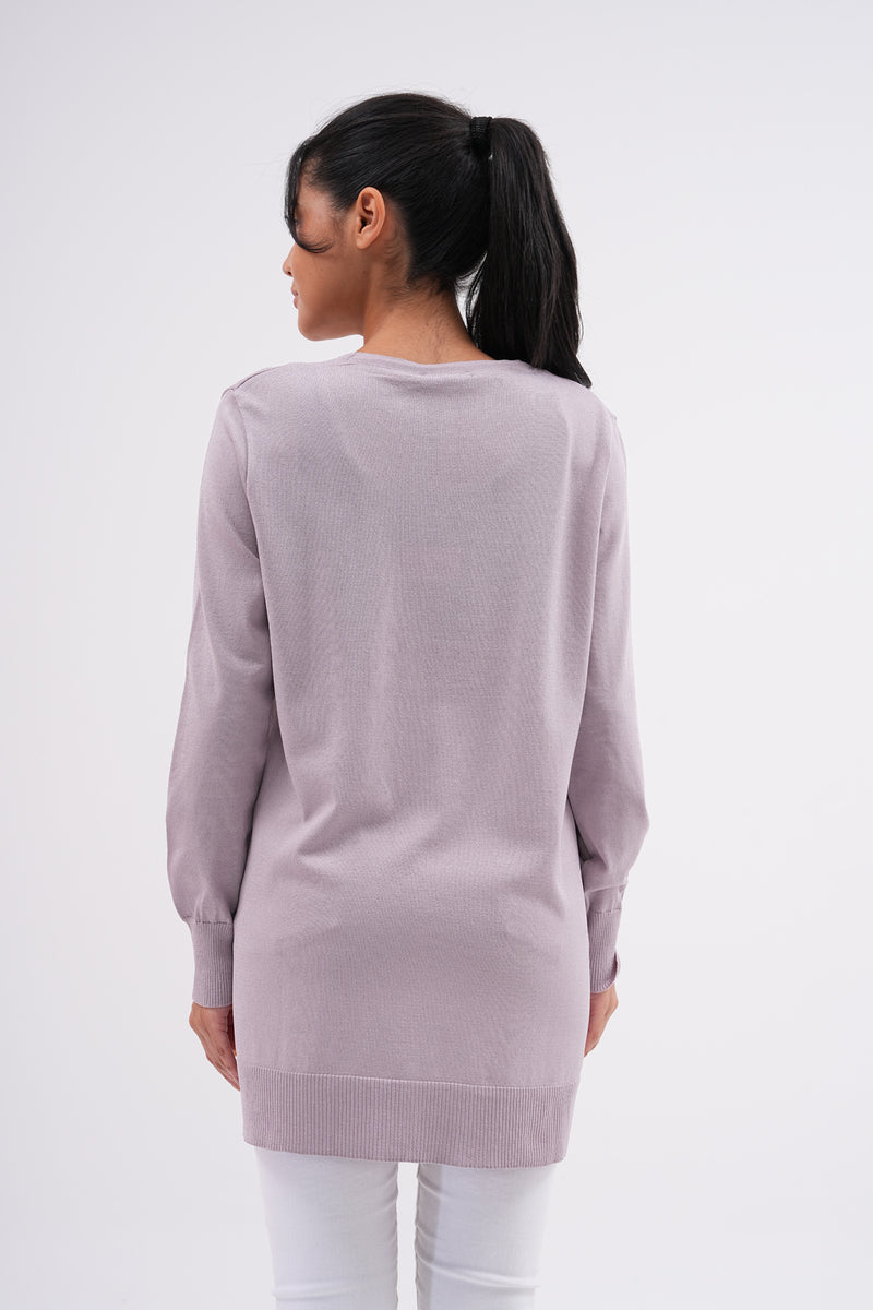 F&O Basic Mercerized Tunic Gray