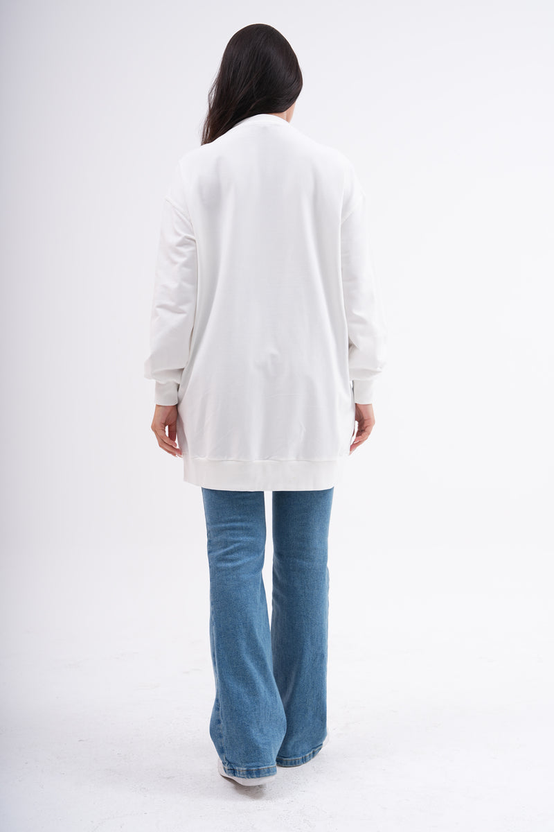 PN Denim and Stone Dtld Cape Ecru&Blue