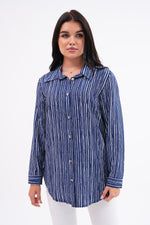 KFTN Striped Tunic Navy Blue