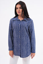 KFTN Striped Tunic Navy Blue