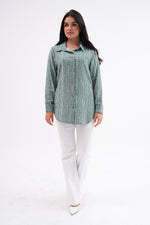 KFTN Striped Tunic Almond Green