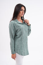 KFTN Striped Tunic Almond Green