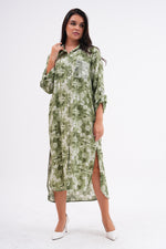 PN Batik Printed Long Tunic Khaki
