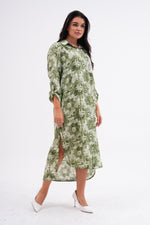PN Batik Printed Long Tunic Khaki