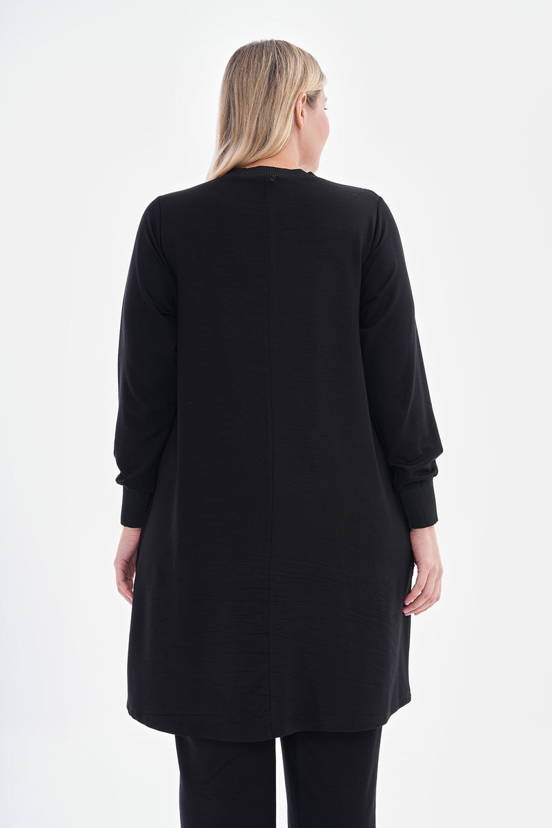 SR Crowfoot Pocket Tunic Black