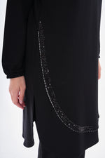 SR Cotton Binding Tunic Black