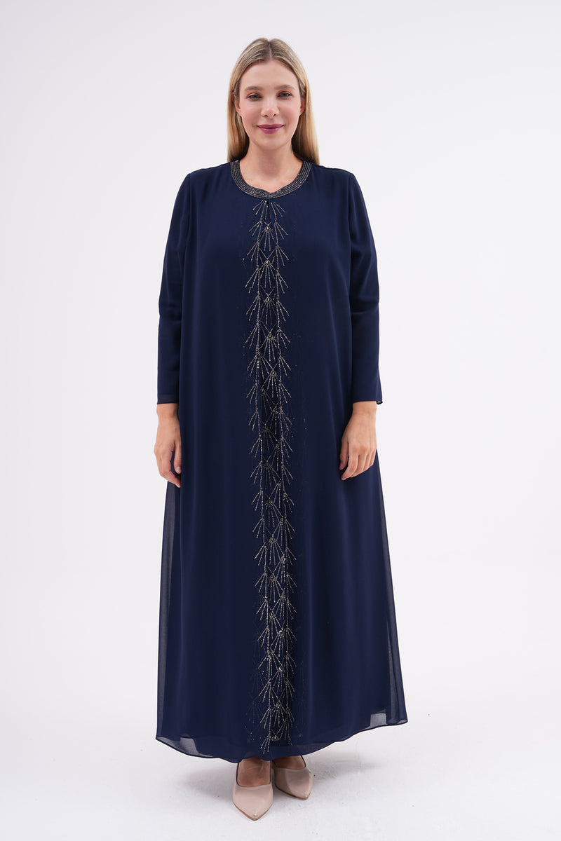 CZG Brilliant Dress Navy Blue