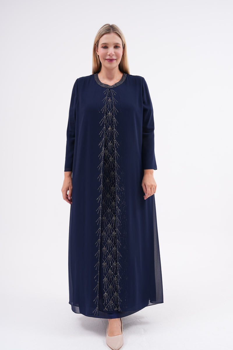 CZG Brilliant Dress Navy Blue