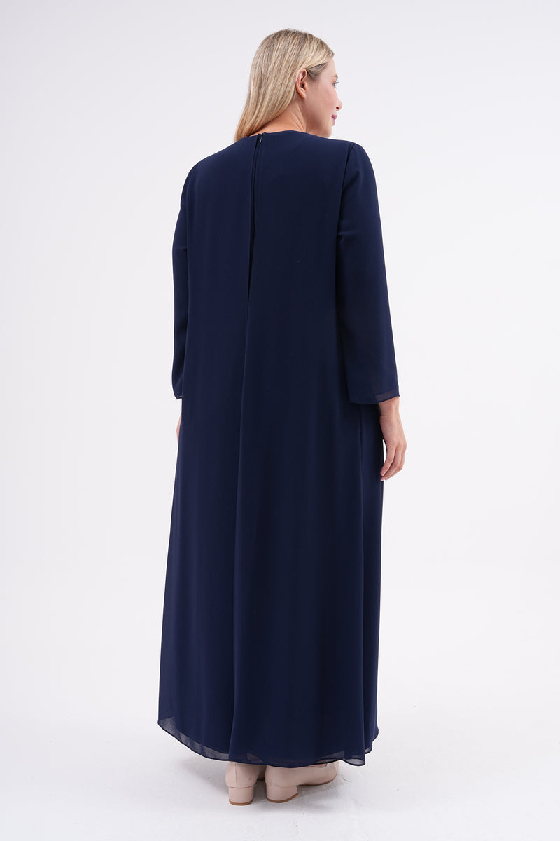 CZG Brilliant Dress Navy Blue