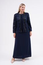 CZG Zeliha 2 Pc Set Navy Blue