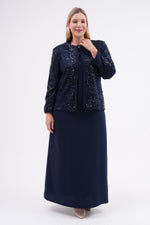 CZG Zeliha 2 Pc Set Navy Blue