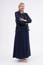 CZG Zeliha 2 Pc Set Navy Blue