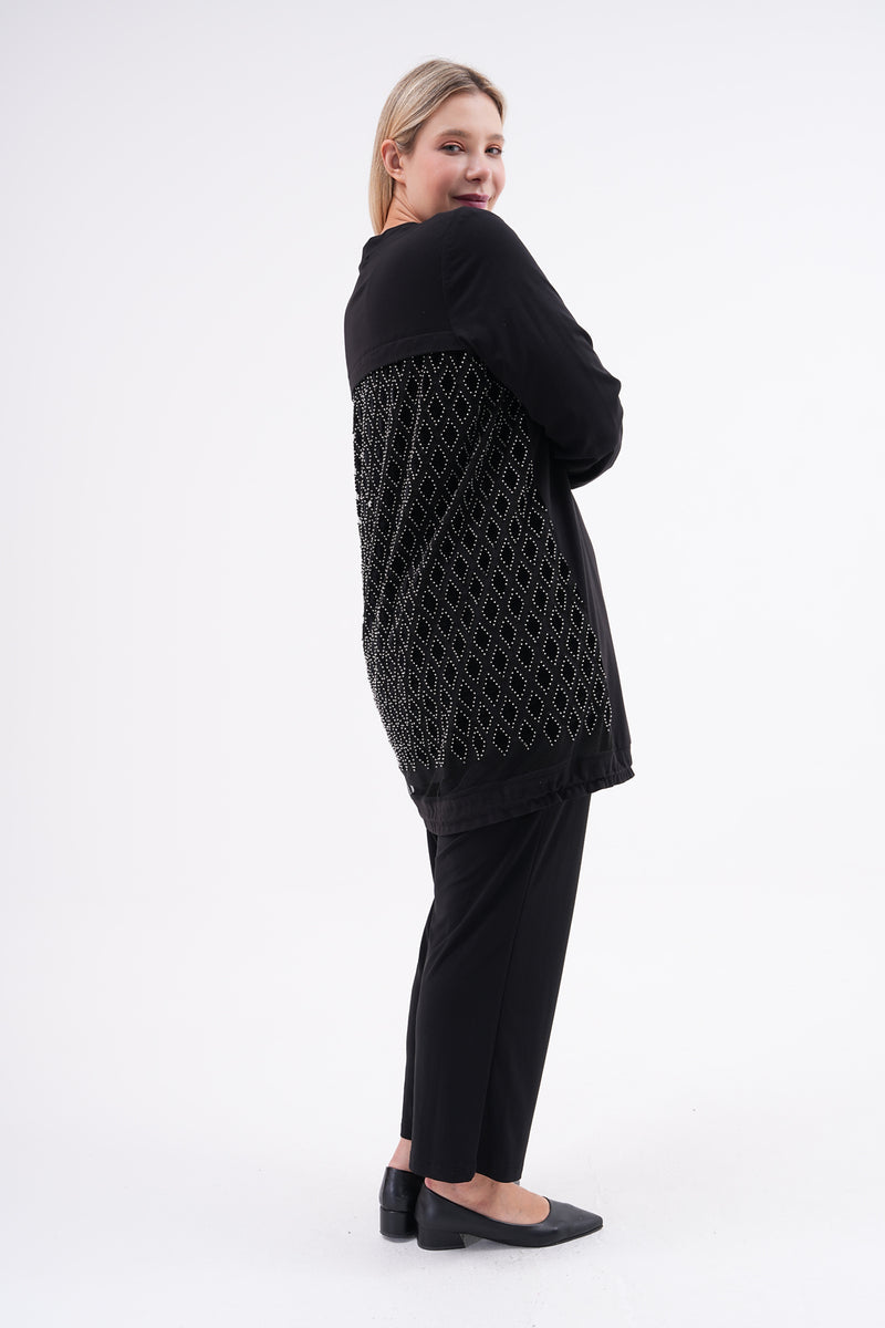 F&G Cardigan With Inner Black