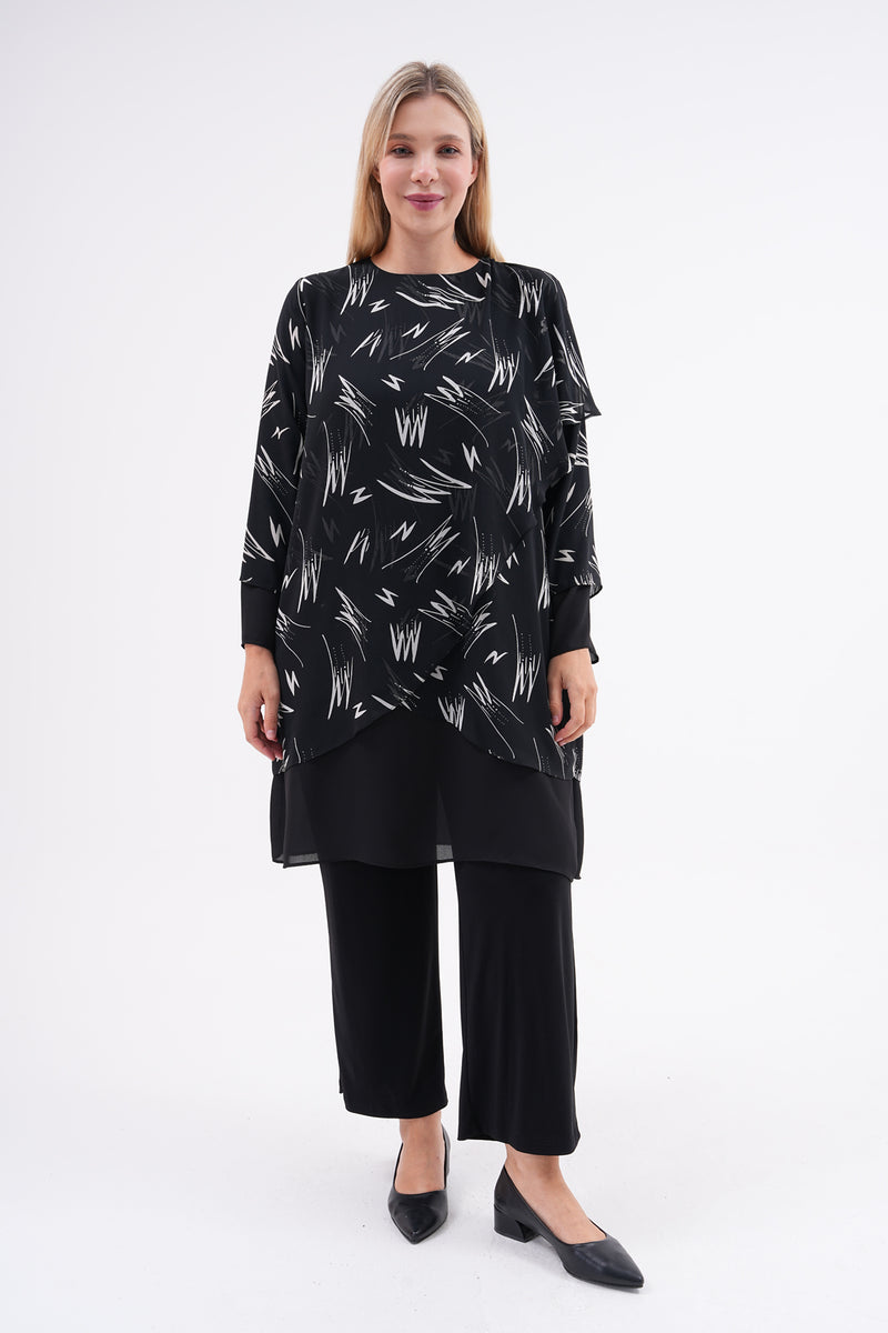 DL Asymmetrical Tunic Ecru
