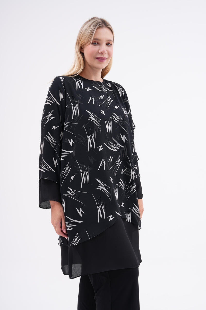 DL Asymmetrical Tunic Ecru