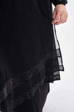 SR Sandy Chiffon Cardigan Dress Black