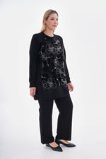 F&G Stone&Velvet Dtld Tunic Black